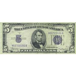 1934A $5 Silver Certificate, G-VG