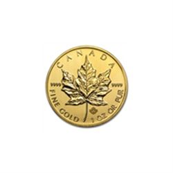 1 oz Gold Canadian Maple Leaf - Random Year