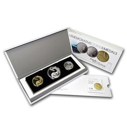 2010 Israel Jonah in the Whale Gold & Silver 3-Coin Set