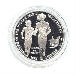 US Commemorative Dollar Proof 1995-P Blind Runner