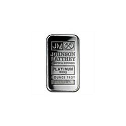 1 oz Platinum Johnson Matthey Bar (Secondary Market) .9