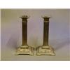 Image 1 : A pair of brass fluted column candlesticks converted for use as table lamps £10-20...