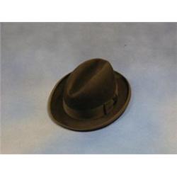 A gentleman's black Homburg hat £10-20...