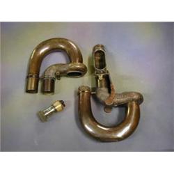 A Venetian painted blue glass decanter and stopper 18" £30-50...