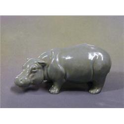 A Sylvac model of a grey Hippopotamus 5" £20-30...