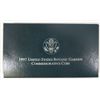 Image 1 : 1997 BOTANIC GARDENS PROOF COMMEMORATIVE SILVER DOLLAR , ORIGINAL BOX AND COA