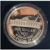 Image 4 : 1997 BOTANIC GARDENS PROOF COMMEMORATIVE SILVER DOLLAR , ORIGINAL BOX AND COA