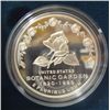 Image 5 : 1997 BOTANIC GARDENS PROOF COMMEMORATIVE SILVER DOLLAR , ORIGINAL BOX AND COA