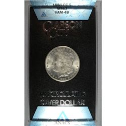 1884-CC GSA MORGAN SILVER DOLLAR, ANACS MS-63  NO BOX OR CERTIFICATE