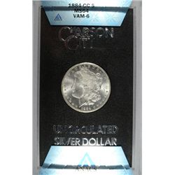 1884-CC GSA  MORGAN SILVER DOLLAR, ANACS MS-64  NO BOX OR CERTIFICATE