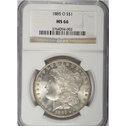 1885-O MORGAN DOLLAR NGC MS66 SUPERB!