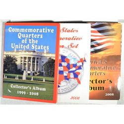 3 STATEHOOD TWENTY FIVE CENT STATE SETS 53 COINS PER ALBUM