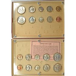 1857 & 1858 MINT SET IN PLASTIC HOLDER