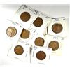 10 DIFFERENT XF+ LINCOLN ONE CENT (10-P,11-P,16-S,17-P,19-S,20-S,21-P,26-D,31-D,