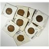 10 DIFFERENT XF+ LINCOLN ONE CENT (15-P,18-D,18-S,21-S,23-S,27-S,31-P,31-D,31-P)