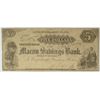 Image 1 : 1863 $5 MACON, GA (MACON SAVINGS BANK)