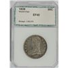 Image 1 : 1839 REEDED EDGE HALF DOLLAR, PCI GREEN LABEL, EF-40