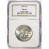 Image 1 : 1945 WALKING LIBERTY HALF DOLLAR NGC MS 66 BLAZER!