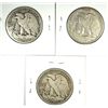 Image 2 : (3) 1920 WALKING LIBERTY HALF DOLLARS "GRADING SET" (GOOD,VG,FINE)