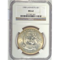 1900 LAFAYETTE DOLLAR NGC MS62