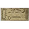 Image 1 : 1862 $1 STATE OF NORTH CAROLINA NOTE
