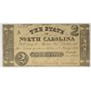 Image 1 : 1861 $2 STATE OF NORTH CAROLINA NOTE