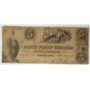 Image 1 : 1856 $5 WASHINGTON, GA (BANK OF GEORGIA)
