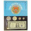 Image 1 : THE SILVER STORY, 1921 MORGAN SILVER DOLLAR, $1.00 SILVER CERT, SILVER .05 .10