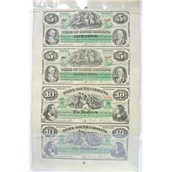 4 COUNT SHEET OF REVENUE BOND SCRIP  FROM SOUTH CAROLINA