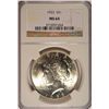 Image 1 : 1923 PEACE DOLLAR NGC MS64