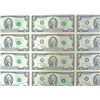 Image 2 : 32 COUNT UNCUT SHEET OF 1995 $2.00 BILLS