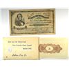 Image 4 : MISC.. LOT OF OF OLD PAPER ITEMS: MILAGE RATION, WOODEN NICKEL BILLS, ECT.