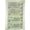 Image 1 : 4 STATE OF SOUTH CAROLINA BABY BONDS, UNCUT SHEET  ( 2 )  $1.00 AND ( 2 ) $2.00
