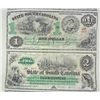 Image 3 : 4 STATE OF SOUTH CAROLINA BABY BONDS, UNCUT SHEET  ( 2 )  $1.00 AND ( 2 ) $2.00