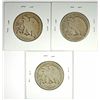 Image 2 : (3) 1917-D OBV WALKING LIBERTY HALF DOLLARS "GRADING SET" (AG,GOOD,VG)