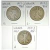 Image 1 : (3) 1917-S REV WALKING LIBERTY HALF DOLLARS "GRADING SET" (AG,GOOD,VG)