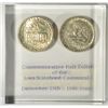 Image 1 : 2 BU IOWA FIFTY CENT COMMEMS IN LUCITE