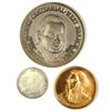 Image 1 : 3 LARGE SIZE MEDALS (EISENHOWER, THOMAS JEFFERSON, HERBERT HOOVER)