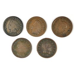 5 CIVIL WAR TOKENS