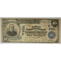 1902 $10 NATIONAL PITTSBURGH, PA #6301