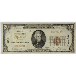 1929 $20 NATIONAL WELLSTON, MO #8011