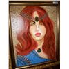 Image 2 : WILLIAM VERDULT "CATHERINE" WITH GEMSTONES W/ APPRAISAL FOR $382,000. OIL ON CANVAS 39.5TX 29.5W