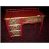 Image 1 : EXQUISITE HAND PAINTED RED & GOLD CHINESE STYLE DESK