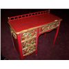 Image 3 : EXQUISITE HAND PAINTED RED & GOLD CHINESE STYLE DESK
