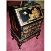 Image 3 : GORGEOUS  HAND PAINTED BLACK & GOLD ASIAN DROP FRON DESK