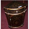 Image 2 : HAND PAINTED BLACK & GOLD CORNER CABINET