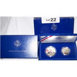 1986-S MS 65 $1 DOLLAR & .50 CENT SILVER HALF DOLLAR