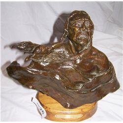 VIC RIESAU "WINDSONG" ORIGINAL BRONZE SCULPTURE 1978 1/30     11.5T X 13 W ON BASE