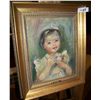 Image 2 : GEORGE CHANN ( CHINESE/AMERICAN 1913-1995) PORTRAIT OF THE ARTIST DAUGHTER, OIL ON CANVAS