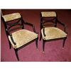 Image 2 : (2X$) 20TH CENTURY EMPIRE STYLE CHAIRS W/ LEOPARD PRINT